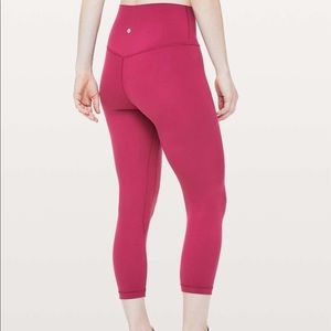 Lululemon Align 21” Crop Legging Berry Rumble